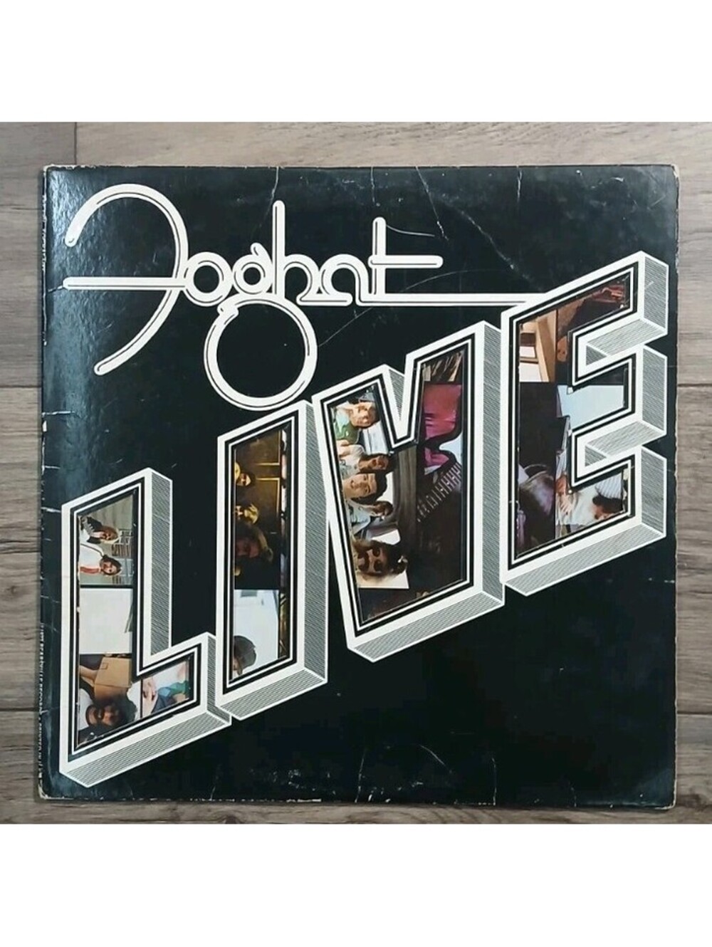 Foghat Live Vinyl LP 1977 Blues Rock Hard Rock Bearsville Records BRK6971 VG 1st